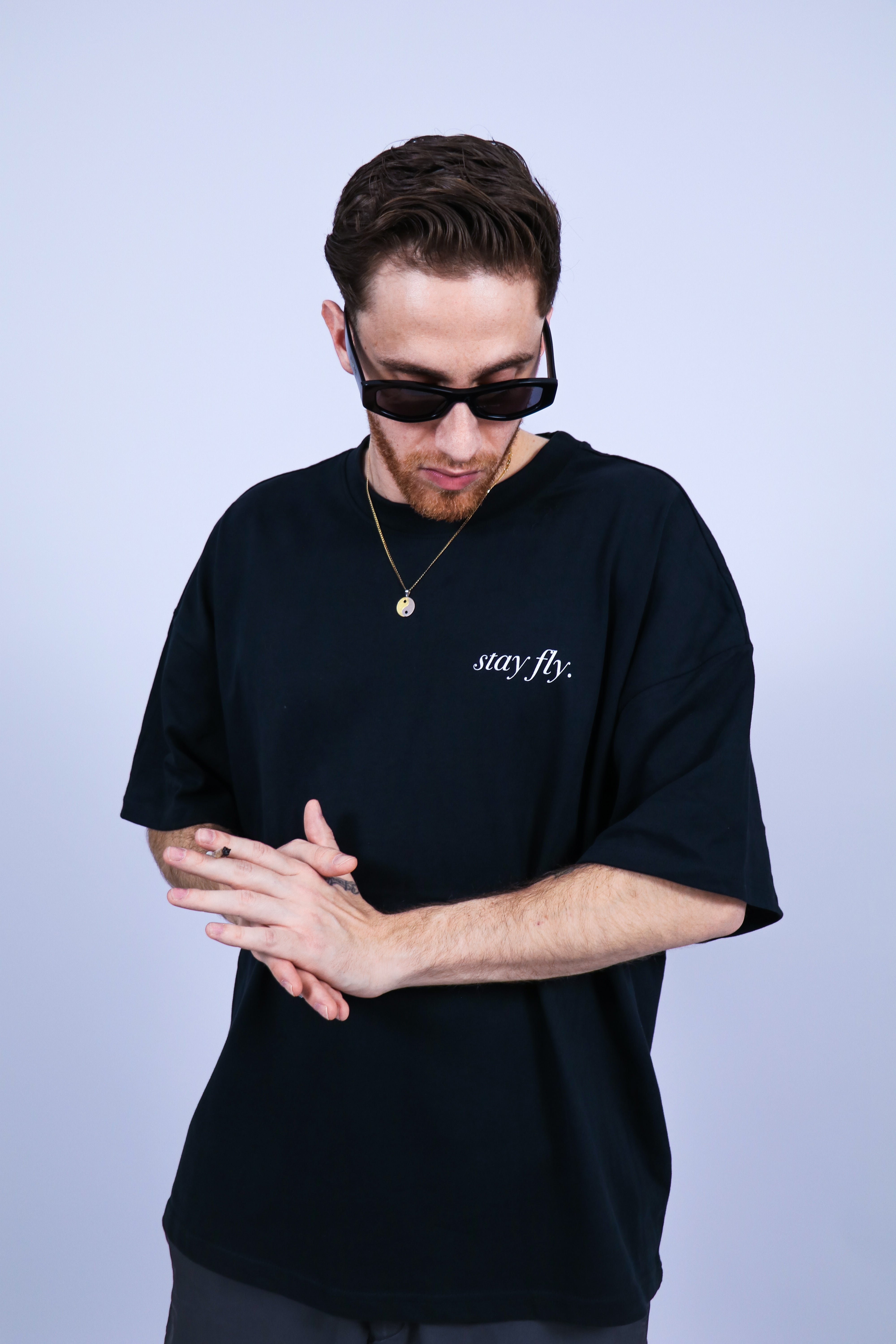 Black Angel Back Print T-shirt