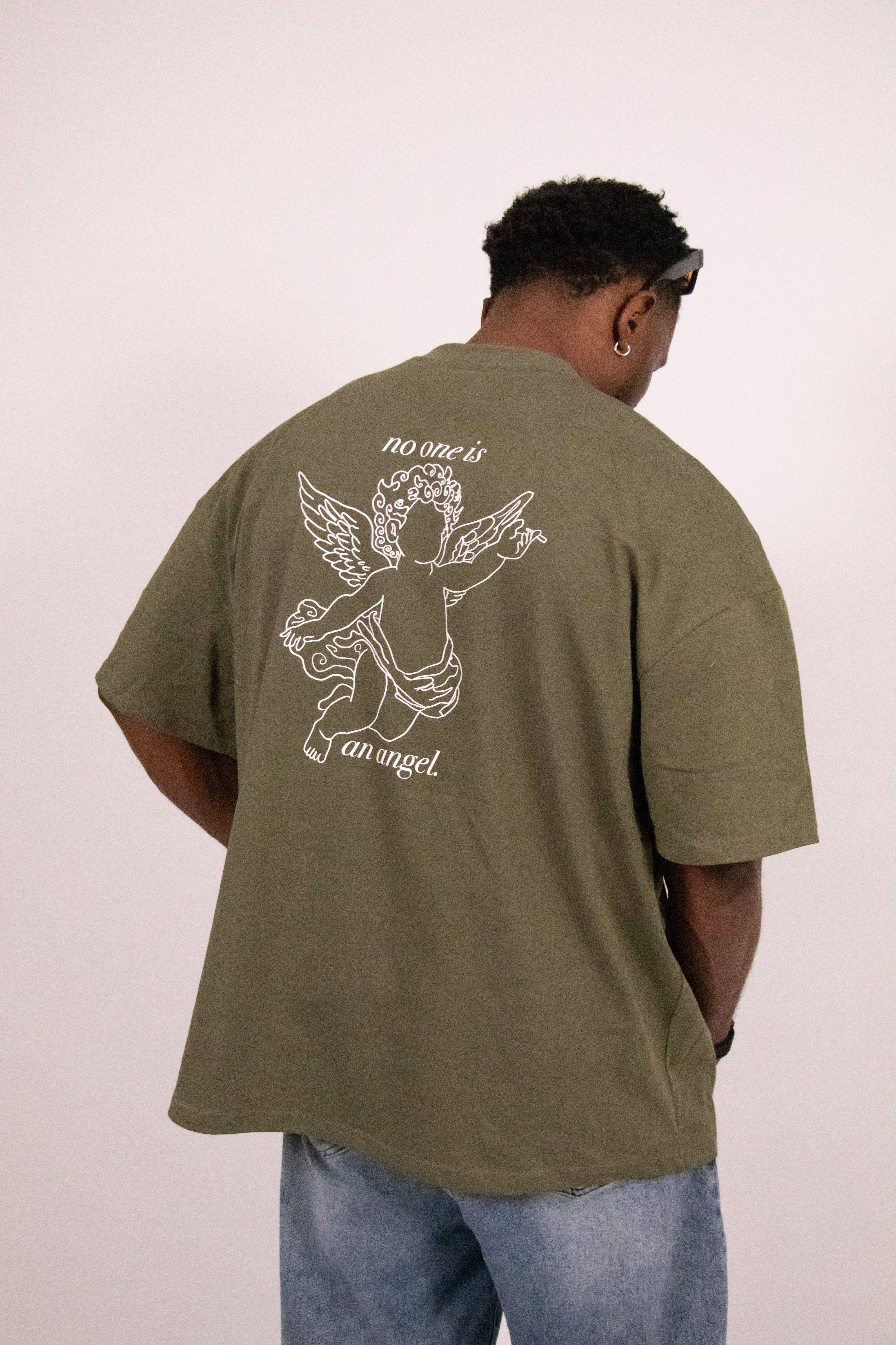 Eucalyptus Angel Back Print T-shirt-7