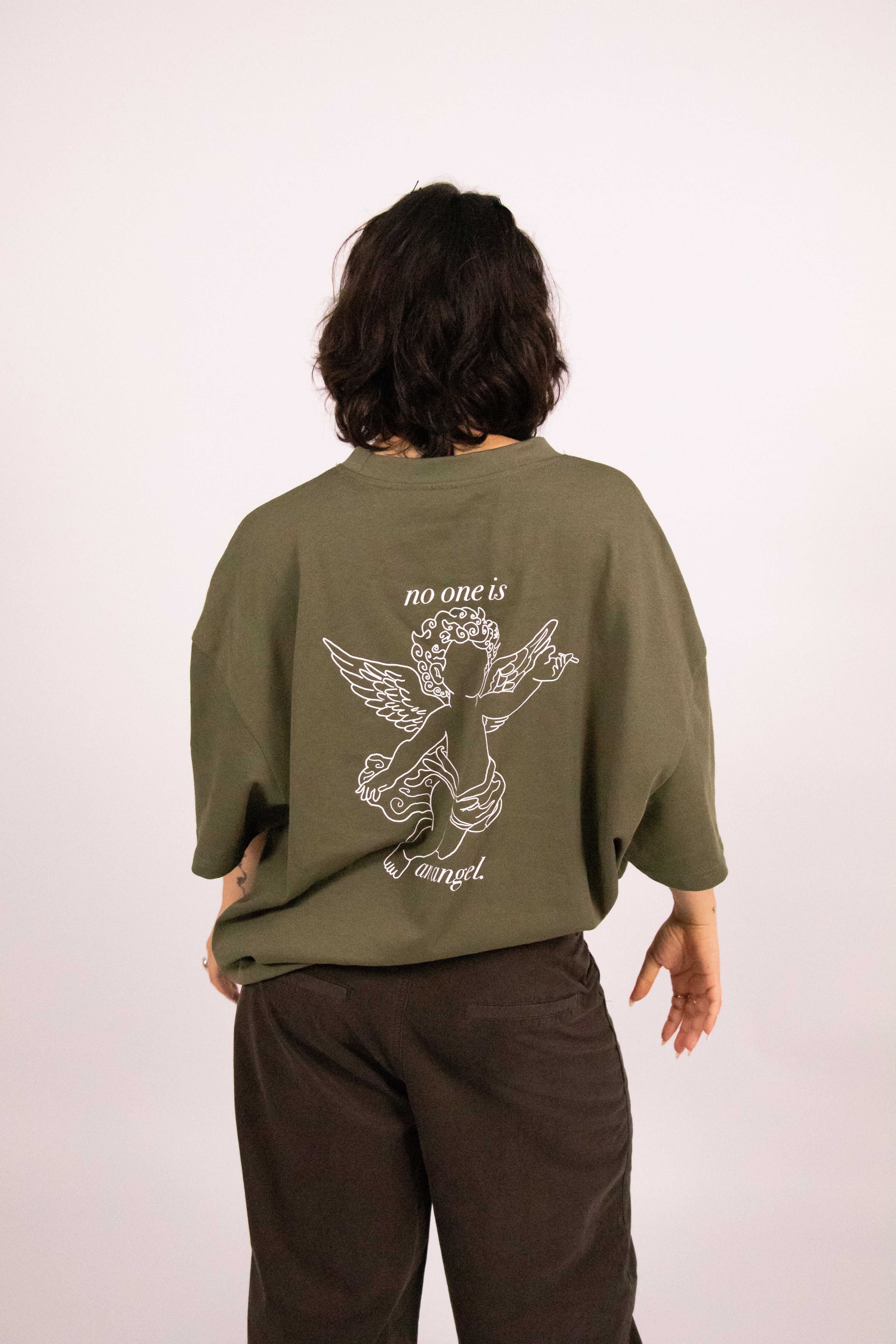 Eucalyptus Angel Back Print T-shirt-6